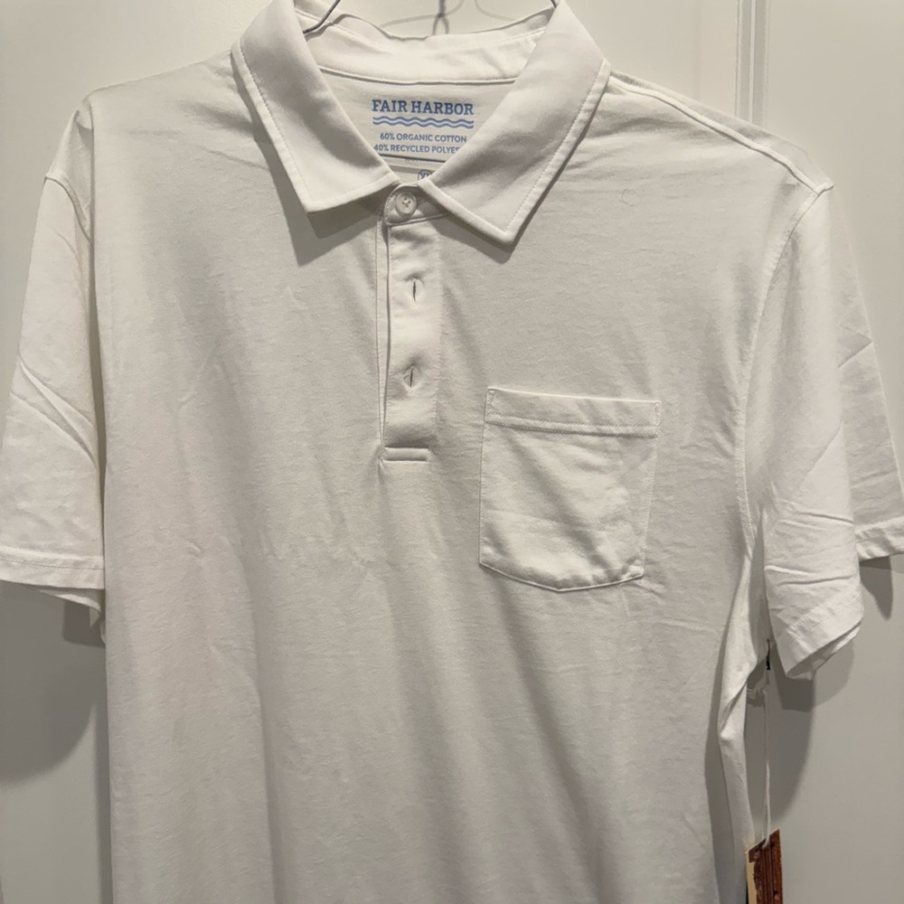 Fair Harbor Crisp White Polo